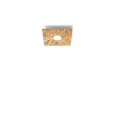 Luminosa Lighting Luminosa Square Lifestyle Metal Surface Mounted Ceiling Light - Vintage Gold Finish, 1X Gx53 - image 1