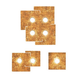 Luminosa Lighting Luminosa Square Lifestyle Metal Surface Mounted Ceiling Light - Vintage Gold Finish, 1X Gx53 - thumbnail 2