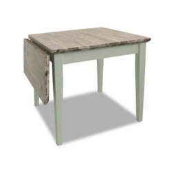 Statement Furniture Florence Square Extendable Kitchen Dining Table In Sage Green - thumbnail 1