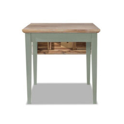 Statement Furniture Florence Square Extendable Kitchen Dining Table In Sage Green - thumbnail 4