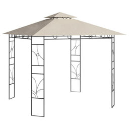 Walplus Gazebo Outdoor Beach Party Festival Camping Tent Canopy Wedding Marquee Awning3X3X2.7 M Cream 160 G/ma - thumbnail 1