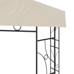 Walplus Gazebo Outdoor Beach Party Festival Camping Tent Canopy Wedding Marquee Awning3X3X2.7 M Cream 160 G/ma - thumbnail 3
