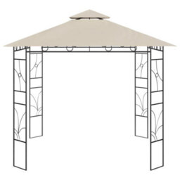 Walplus Gazebo Outdoor Beach Party Festival Camping Tent Canopy Wedding Marquee Awning3X3X2.7 M Cream 160 G/ma - thumbnail 2