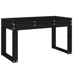 Walplus Garden Bench Black 80X38X45 Cm Solid Wood Pine - thumbnail 5