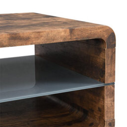 Furniture in Fashion Xono Wooden Coffee Table With Shelf In Rustic Oak - thumbnail 7