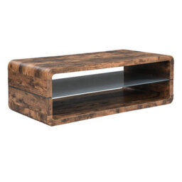 Furniture in Fashion Xono Wooden Coffee Table With Shelf In Rustic Oak - thumbnail 3