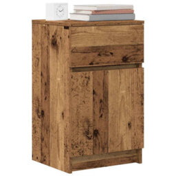 Berkfield Bedside Cabinets 2 Pcs Old Wood 39X35X65 Cm Engineered Wood - thumbnail 4