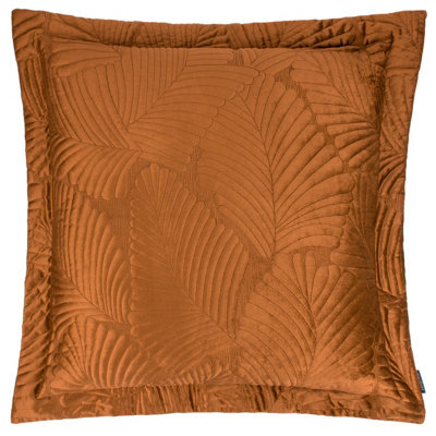Paoletti Palmeria Quilted Velvet Cushion Cover - image 1