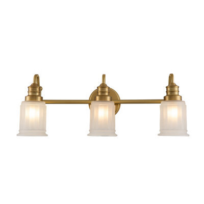 Luminosa Lighting Elstead Quoizel Swell Wall Lamp Brushed Brass, Ip44