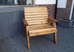 Charles Taylor Trading Charles Taylor Solid Wood Grand Chair - thumbnail 4