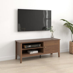 Melody Maison Large Dark Wood Tv Cabinet - Hales Dark Wood Range - thumbnail 1