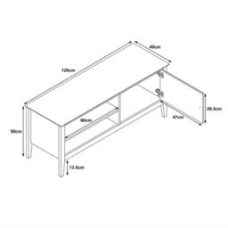 Melody Maison Large Dark Wood Tv Cabinet - Hales Dark Wood Range - thumbnail 7