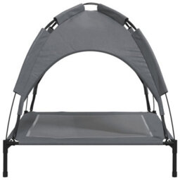 Walplus Dog Bed With Canopy Anthracite Oxford Fabric And Steel - thumbnail 5