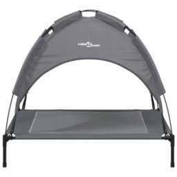 Walplus Dog Bed With Canopy Anthracite Oxford Fabric And Steel - thumbnail 4