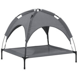 Walplus Dog Bed With Canopy Anthracite Oxford Fabric And Steel - thumbnail 6