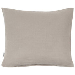 Beliani Duvet Cover Set Sumner 200 X 200 Cm Cotton Muslin Taupe - thumbnail 6