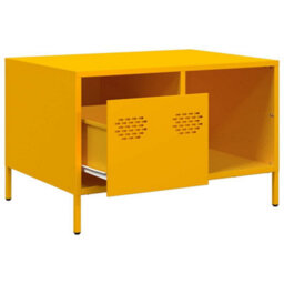 Berkfield Coffee Table Mustard Yellow 68.5X50X43.5 Cm Cold-Rolled Steel - thumbnail 5