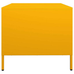 Berkfield Coffee Table Mustard Yellow 68.5X50X43.5 Cm Cold-Rolled Steel - thumbnail 7