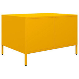 Berkfield Coffee Table Mustard Yellow 68.5X50X43.5 Cm Cold-Rolled Steel - thumbnail 8