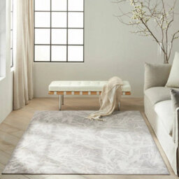 Xample Calvin Klein Rush Grey Ivory Rug 160X221Cm Modern Abstract Machine Woven Low Pile Luxury Living Room Area Rug - thumbnail 3