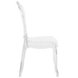 Beliani Set Of 2 Dining Chairs Vermont Transparent - thumbnail 5