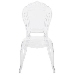 Beliani Set Of 2 Dining Chairs Vermont Transparent - thumbnail 6