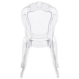 Beliani Set Of 2 Dining Chairs Vermont Transparent - thumbnail 7