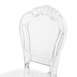 Beliani Set Of 2 Dining Chairs Vermont Transparent - thumbnail 8