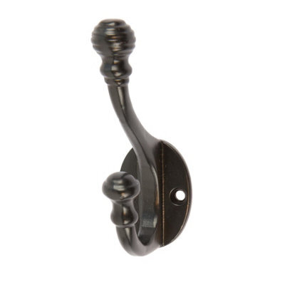 Hammer and Tongs Hammer & Tongs Ball End Hat & Coat Hook - W30mm X H95mm - Black - image 1