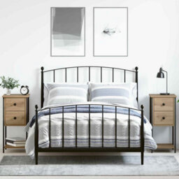 Berkfield Modern Bedside Cabinet With Drawer 2 Pcs Artisan Oak Engineered Wood - thumbnail 2