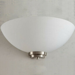 2 Pack Dimmable Led Wall Light Satin Chrome White Line Pattern Glass Shade Lamp - thumbnail 4