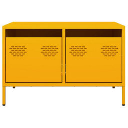 Berkfield Industrial Tv Cabinet Mustard Yellow 68X50X43.5 Cm Cold-Rolled Steel - thumbnail 6