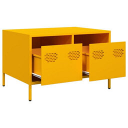 Berkfield Industrial Tv Cabinet Mustard Yellow 68X50X43.5 Cm Cold-Rolled Steel - thumbnail 5
