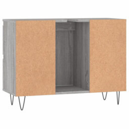 Berkfield Bathroom Cabinet Grey Sonoma 80X33X60 Cm Engineered Wood - thumbnail 7