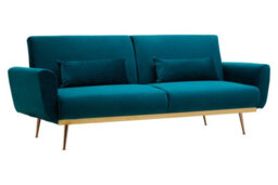 Orsina Hatton Green Velvet Sofa Bed