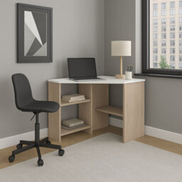 Decorotika Alison Corner Computer Desk White Cordoba - thumbnail 4
