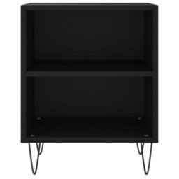 Berkfield Bedside Cabinets 2 Pcs Black 40X30X50 Cm Engineered Wood - thumbnail 5