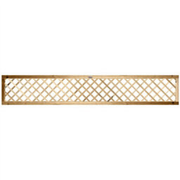 Premier Garden Supplies Elite Diamond Wooden Trellis Panel 6Ft X 1Ft (3 Pack) Standard Lattice Fencing Topper For Climbing Plant Support - thumbnail 3