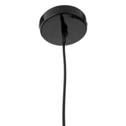 Orsina Unique Black Conical Pendant Light With Natural Wood Crown, Sleek Metal Hanging Lamp, Modern Pendant Light - thumbnail 3