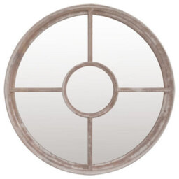 Berkfield Garden Mirror Sand 60X4 Cm Iron Round For Outdoor Use - thumbnail 2
