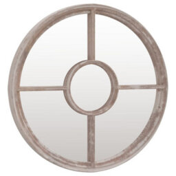 Berkfield Garden Mirror Sand 60X4 Cm Iron Round For Outdoor Use - thumbnail 3