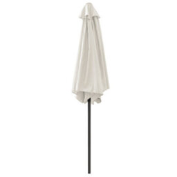 Sundaze 2.5M Cream Garden Parasol Umbrella Sun Shade Canopy With Hand Crank Tilt Function - thumbnail 3