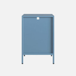 Sweeek - Set Of 2 Bedside Tables Industrial-Style Steel Grey Blue 35X35X52 Cm - Soho - thumbnail 5