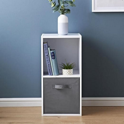Spot On Dealz 2 Cube Storage Unit Small Bookcase Wooden Bookcase Shelving Units Display Furniture Indoor Living Room Décor - image 1