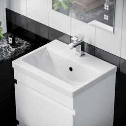 Nes Home White 500mm 100% Waterproof Pvc 2 Drawer Vanity & Basin Freestanding - thumbnail 4