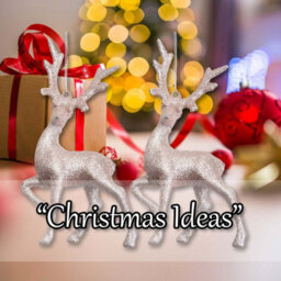 Christmas Tree Decoration Glitter Reindeer 2 Ornament Rose Gold - thumbnail 5