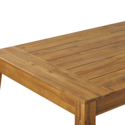 Beliani Garden Dining Set With Benches 6 Seater Livorno Acacia Wood Brown - thumbnail 7