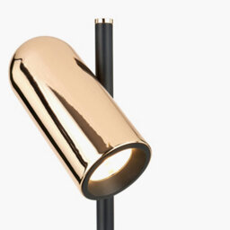 Pacific Lifestyle Black And Rose Gold Metal Led Table Lamp - thumbnail 5