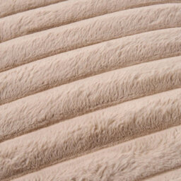 Ohs 2 X Faux Fur Thick Rib Cushion Covers - Mink - thumbnail 6