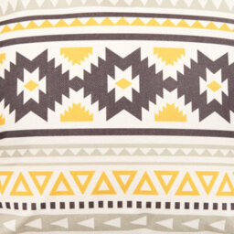 icon Indoor And Outdoor Aztec Print Waterproof Filled Cushion Ochre Yellow - thumbnail 5